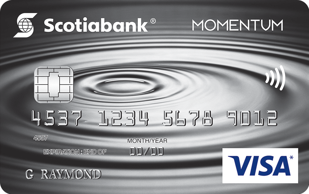 Scotia Momentum® No-Fee Visa* Card: Your gateway to cash back rewards!